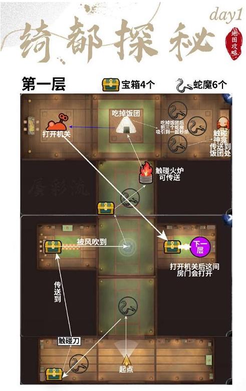 阴阳师绮都探秘第一关解谜攻略 阴阳师绮都探秘第一关解析