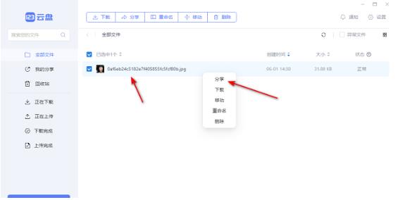 123云盘怎么把文件分享给好友 　123云盘把文件分享给好友教程